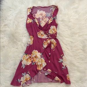 Floral Wrap Dress